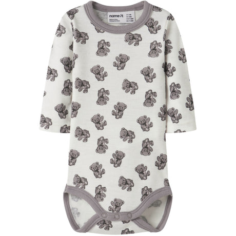 Name It Snow White Teddy Bear Nbnwillu Wool Ls Body
