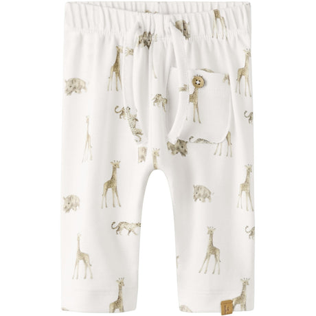 Lil'Atelier Coconut Milk Animals African Nbmgayo Elo Loose Pants Lil Noos