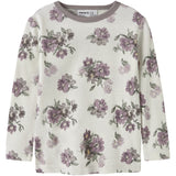 Name It Snow White Flower Bouquet Nmfwillitus Wool Ls Top