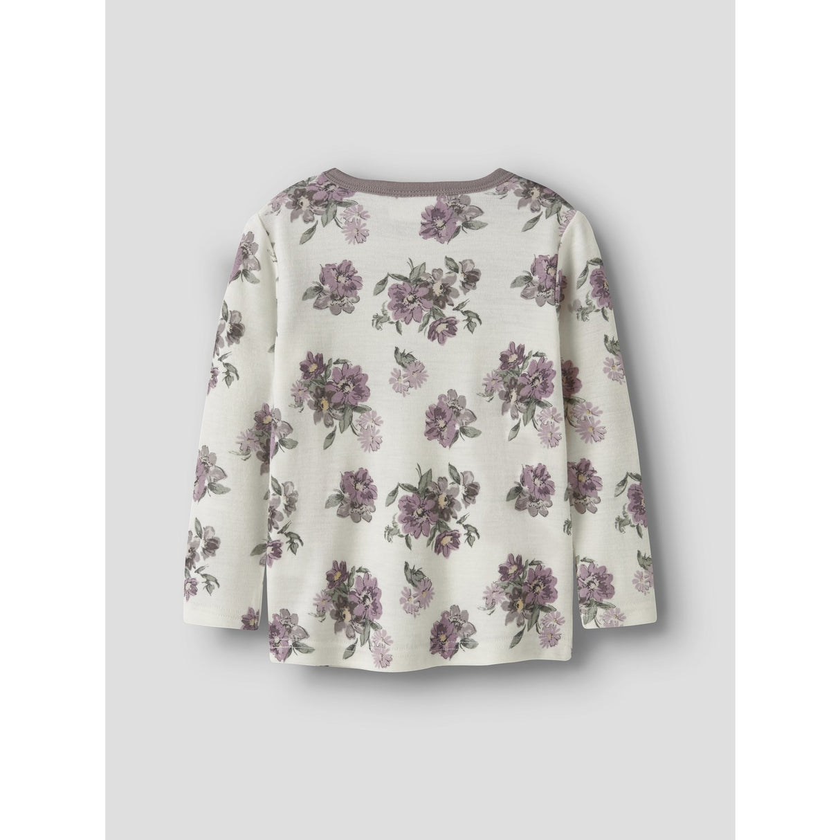 Name It Snow White Flower Bouquet Nmfwillitus Wool Ls Top