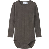 Name It Morel Nmmwang Wool Needle Ls Body Solid