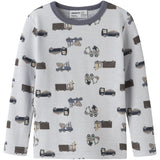 Name It Arctic Ice Animals At Work Nmmwillit Wool Ls Top