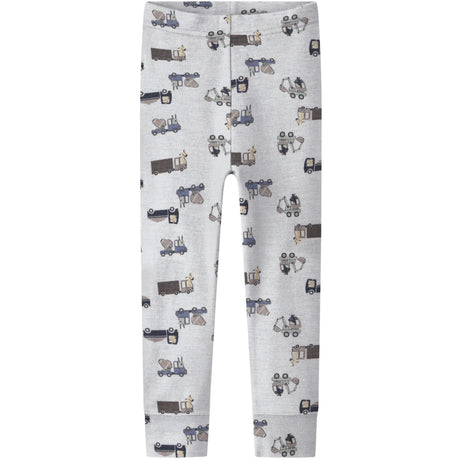 Name It Arctic Ice Animals At Work Nmmwillit Wool Longjohn