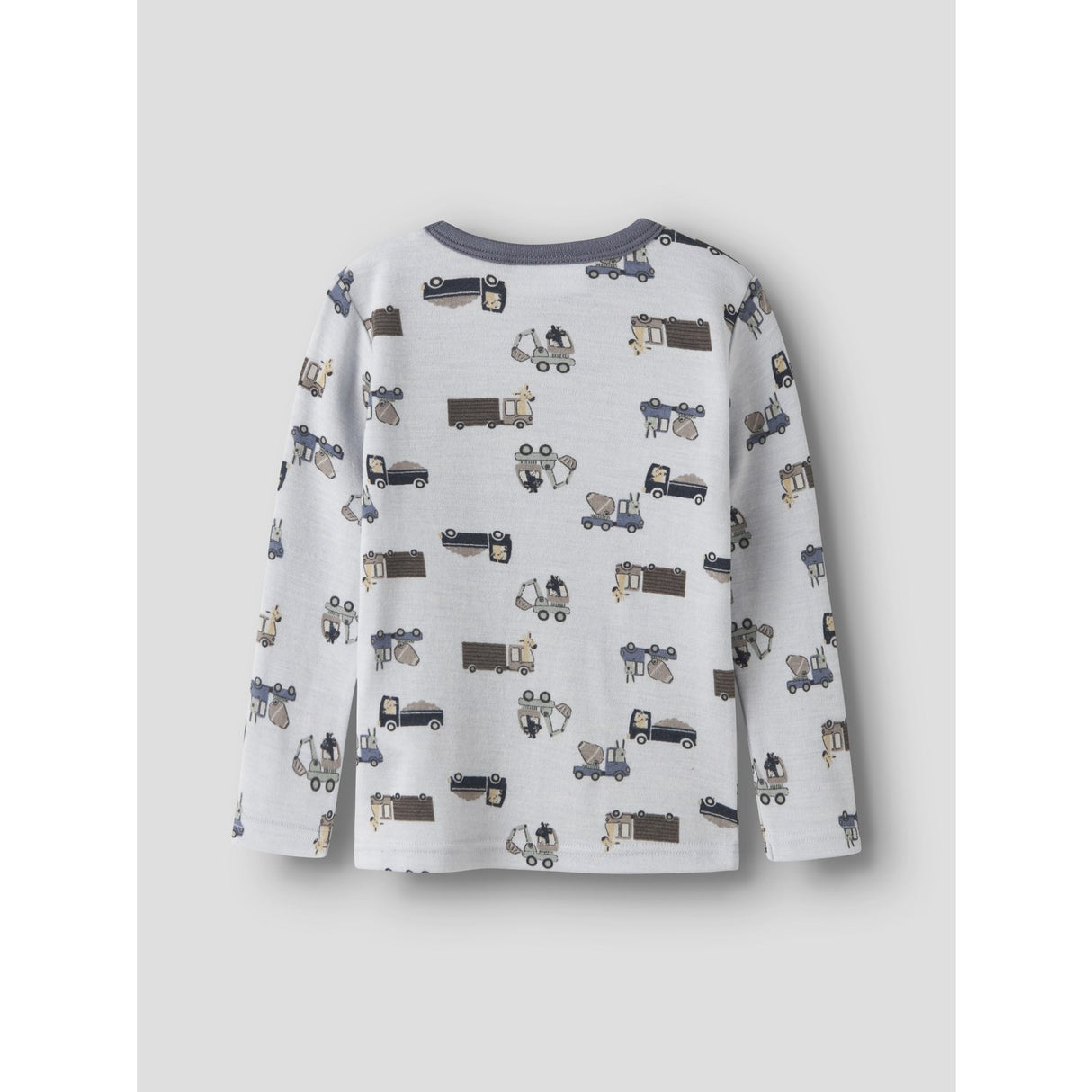 Name It Arctic Ice Animals At Work Nmmwillit Wool Ls Top