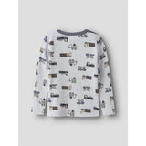 Name It Arctic Ice Animals At Work Nmmwillit Wool Ls Top