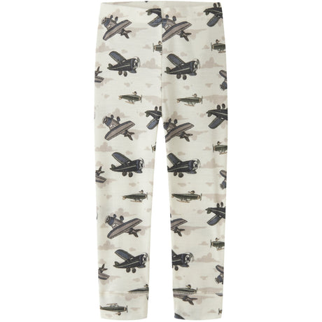 Name It Snow White Airplanes Nmmwillitus Wool Longjohn