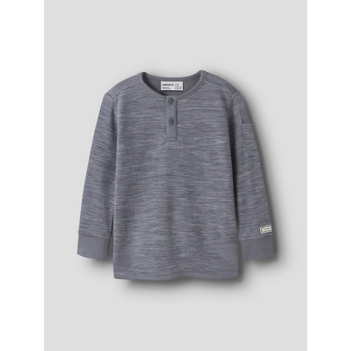 Name It Folkstone Gray Nmmwyla Wo/Vi Ls Top