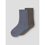 Name It Morel Nmmwak Wo/Bl 2P Socks W/Non Skid