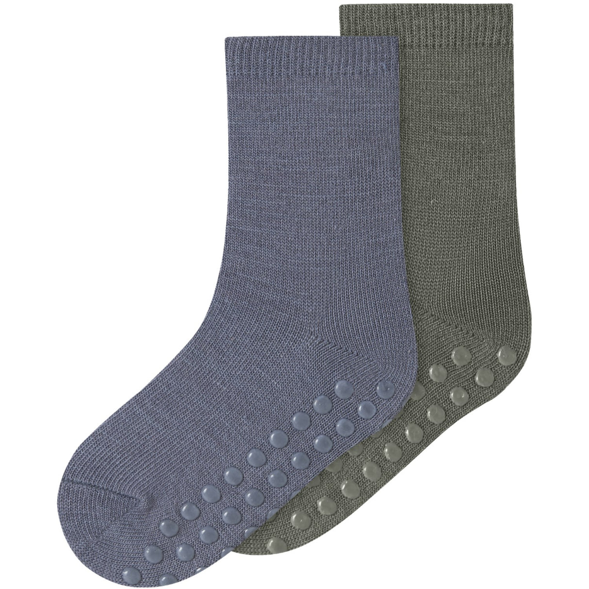 Name It Mulled Basil Nmmwak Wo/Bl 2P Socks W/Non Skid
