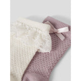 Name It Violet Ice Nmfwakma Wo/Bl Structure 2P Socks