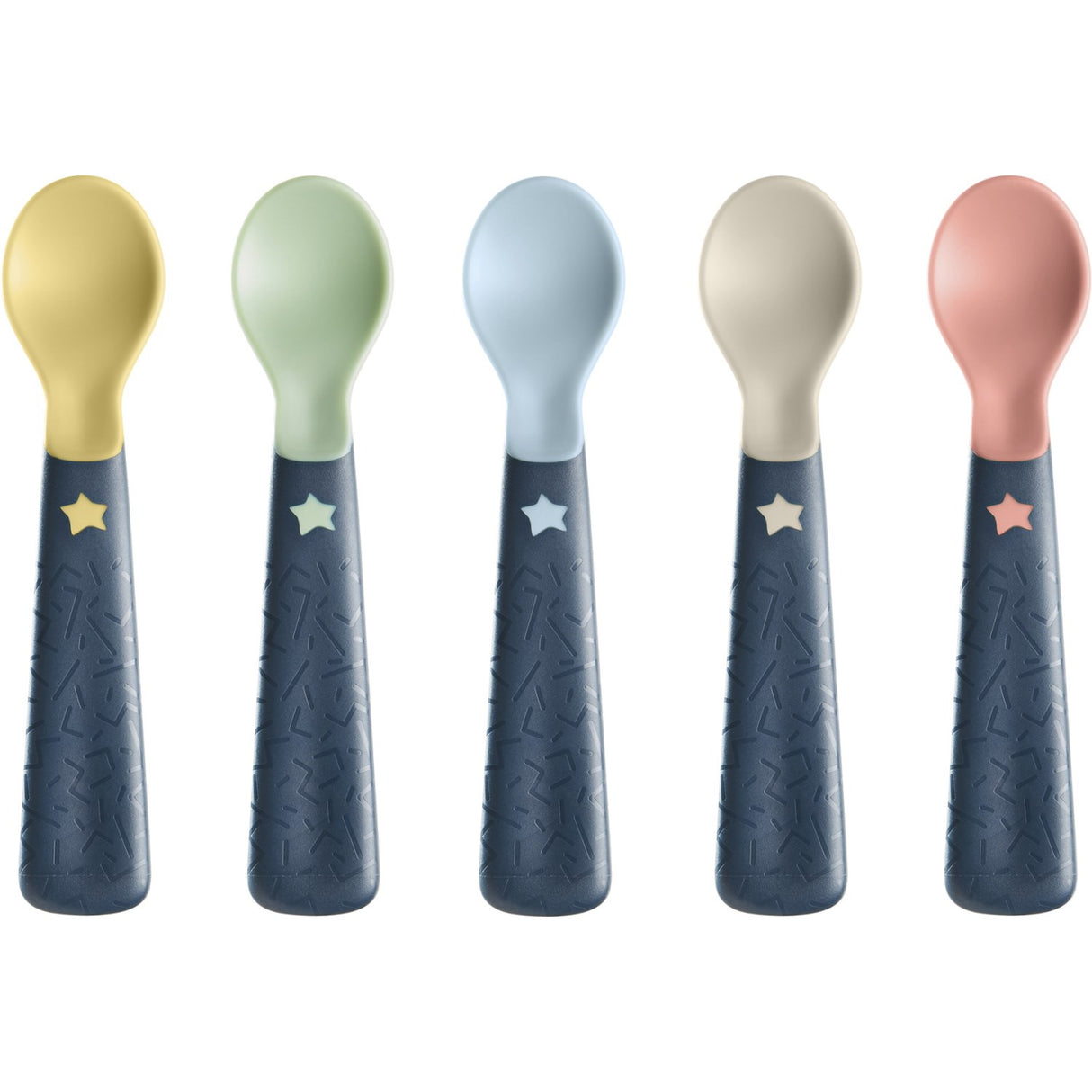Tommee Tippee 5 X Easigrip Feeding Spoons 6M+