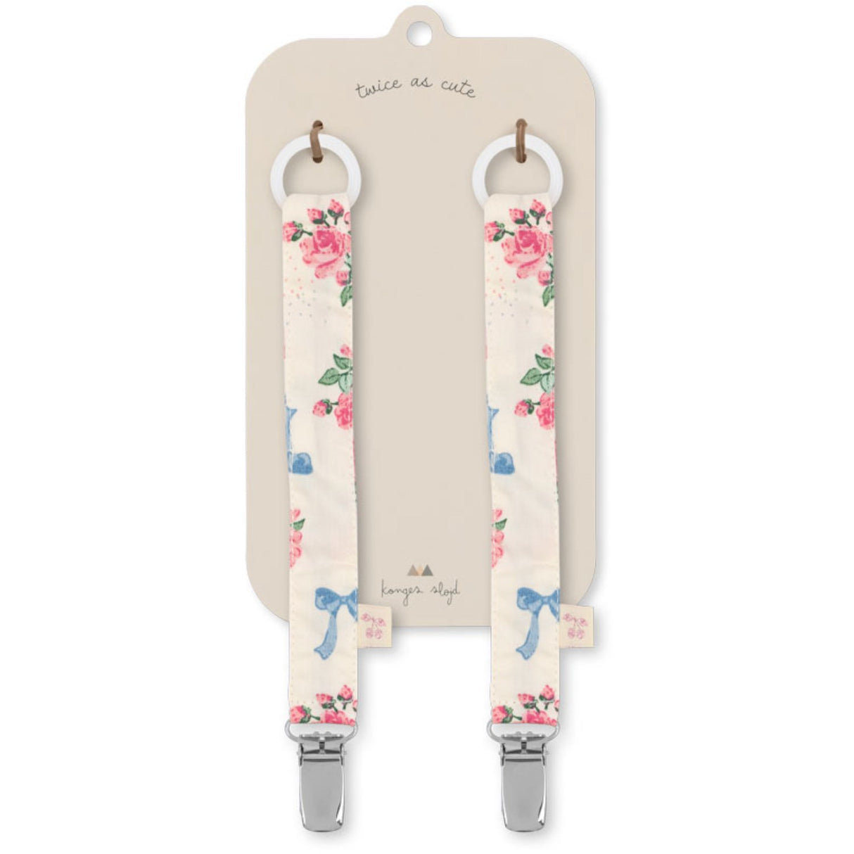 Konges Sløjd Bella Rosita 2 Pack Pacifier Strap