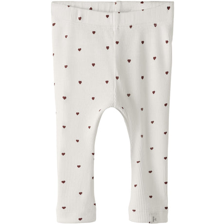 Lil'Atelier Coconut Milk Heart Nbfgago Slim Leggings Lil Noos