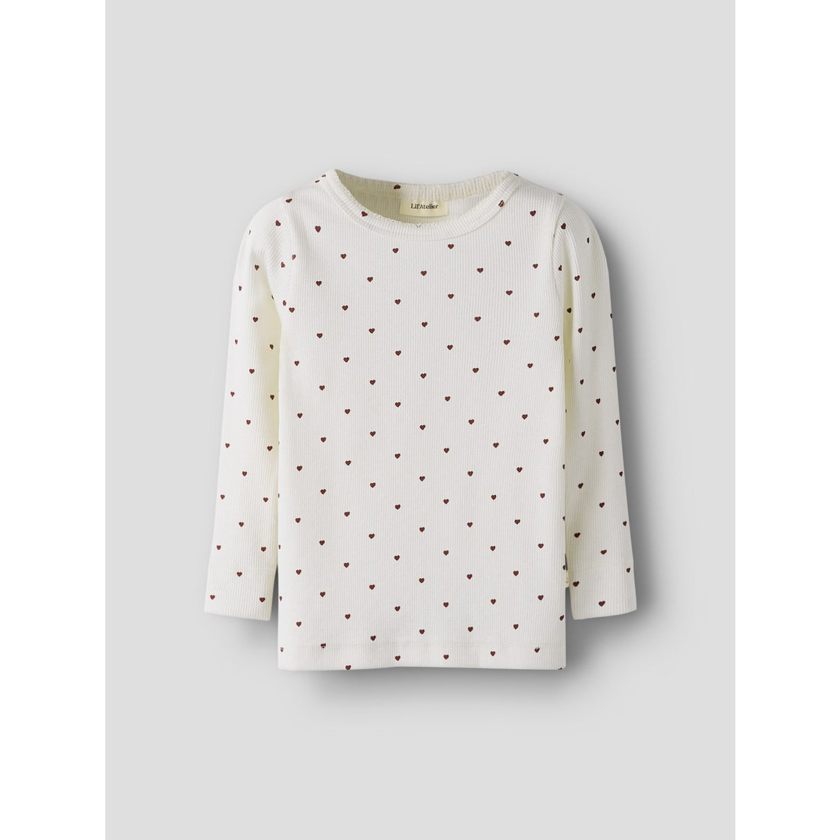 Lil'Atelier Coconut Milk Heart Nmfgago Ls Slim Top Lil Noos