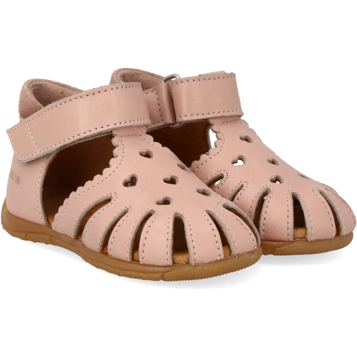 Angulus Rosebud/Rosebud Barnets Første Sandal Med Udstanset Hjertemønster
