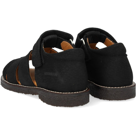 Angulus Klassisk Ruskindssandal Med Velcro