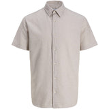Jack & Jones Junior String Jjebreeze Linen Blend Shirt S/S Sn Jnr