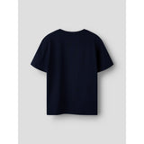 Name It Navy Blazer Nkmnila Stitch Nreg Ss Top Box Lnoos Wdi