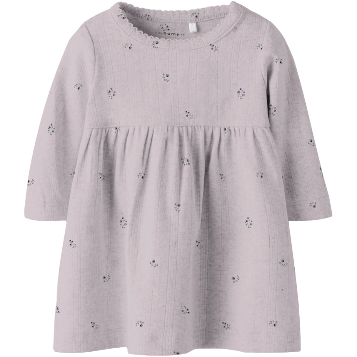 Name It Lilac Marble Nbfberries Ls Dress Box