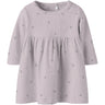 Name It Lilac Marble Nbfberries Ls Dress Box