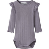 Name It Lavender Gray Melange Nbfblitta Ls Body