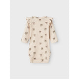 Lil'Atelier Silver Peony Bow Nbfgavo Eko Ls Slim Body Lil Noos