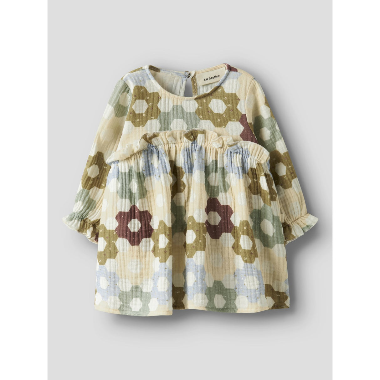 Lil'Atelier Coconut Milk Nbftalia Ls Loose Body Dress Lil