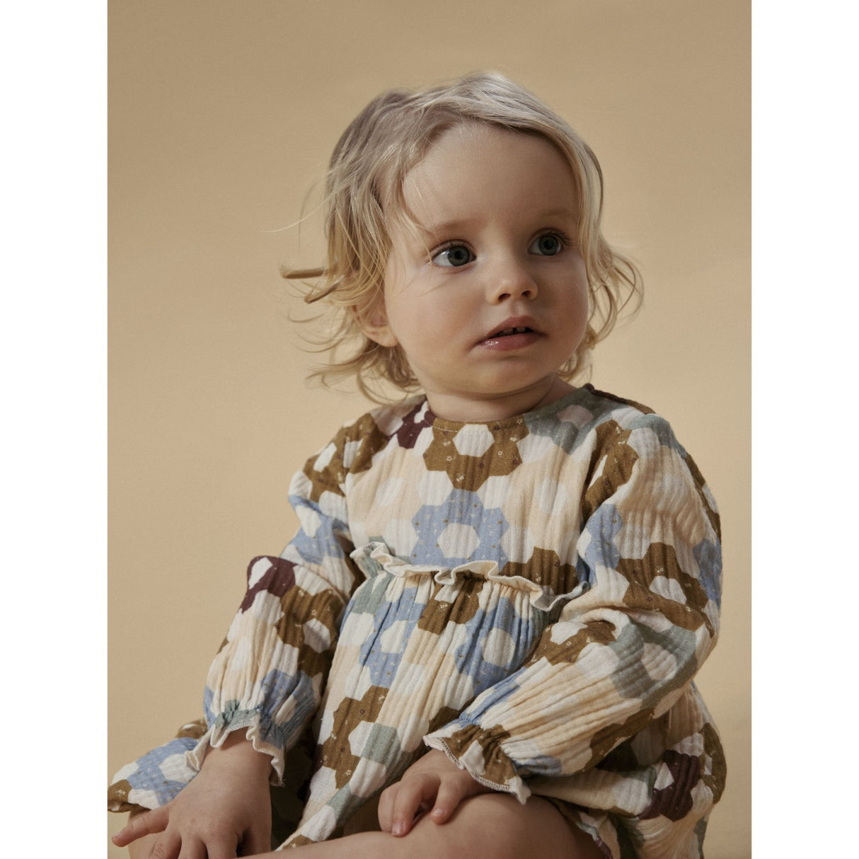 Lil'Atelier Coconut Milk Nbftalia Ls Loose Body Dress Lil