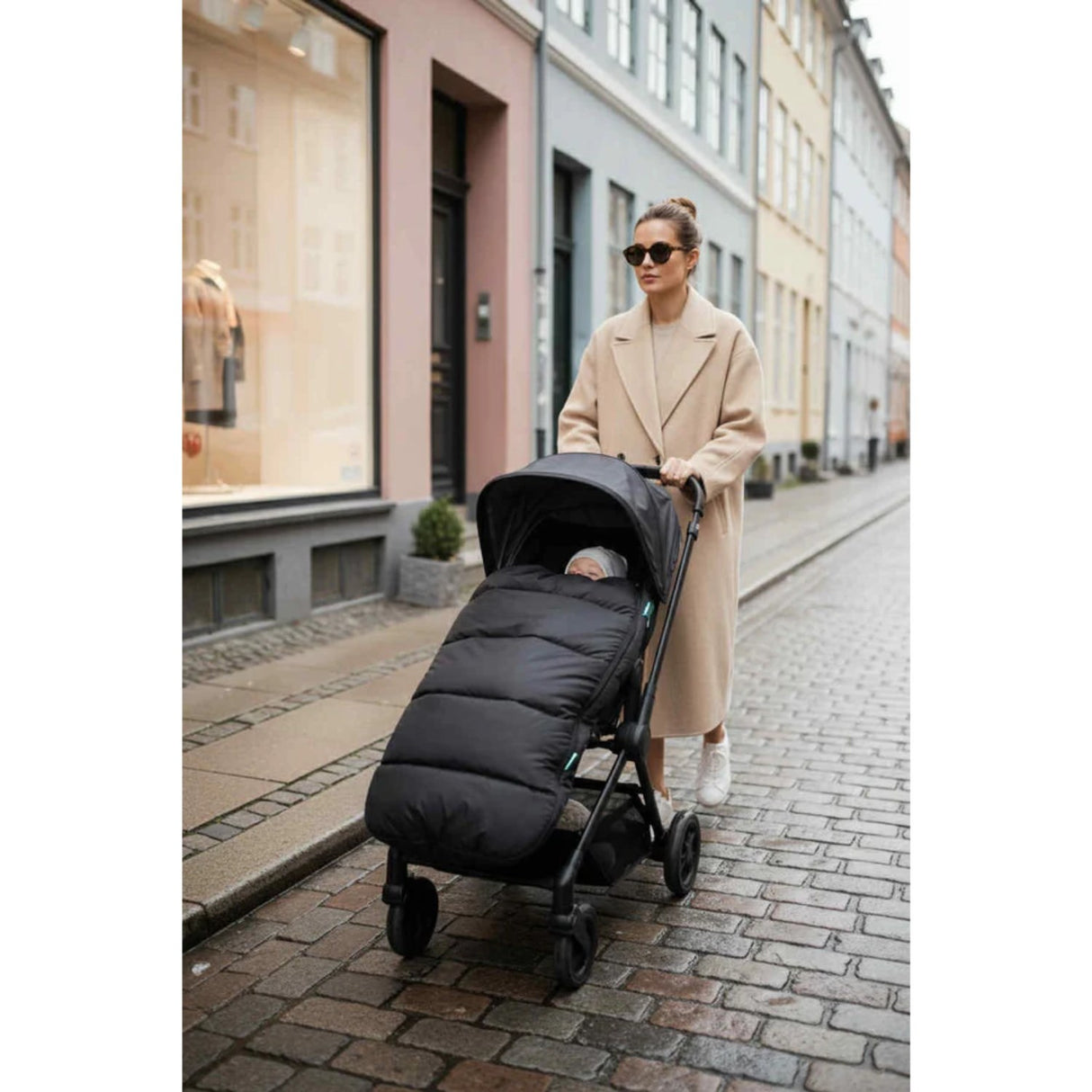 KongWalther Puffer Black Footmuff / Østerbroposen