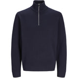 Jack & Jones Junior Night Sky Jprblamilano Stitch Knit Half Zip Jnr