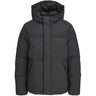 Jack & Jones Junior Black Jjesoho Puffer Hood Aw26 Jnr
