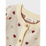 Lil'Atelier Turtledove Red Heart Nbfsaran Ls Knit Card Heart Lil