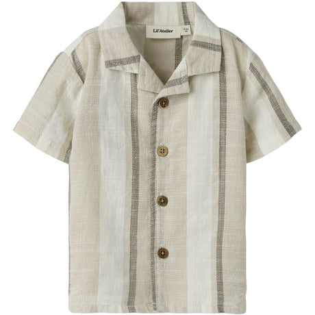 Lil'Atelier Coconut Milk Nbmfibert Ss Loose Shirt Lil