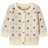 Lil'Atelier Turtledove Red Heart Nbfsaran Ls Knit Card Heart Lil