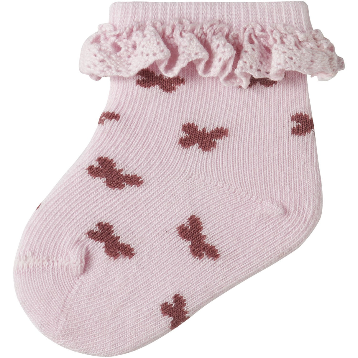 Name It Cradle Pink Nbffutterfly Socks