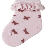 Name It Cradle Pink Nbffutterfly Socks