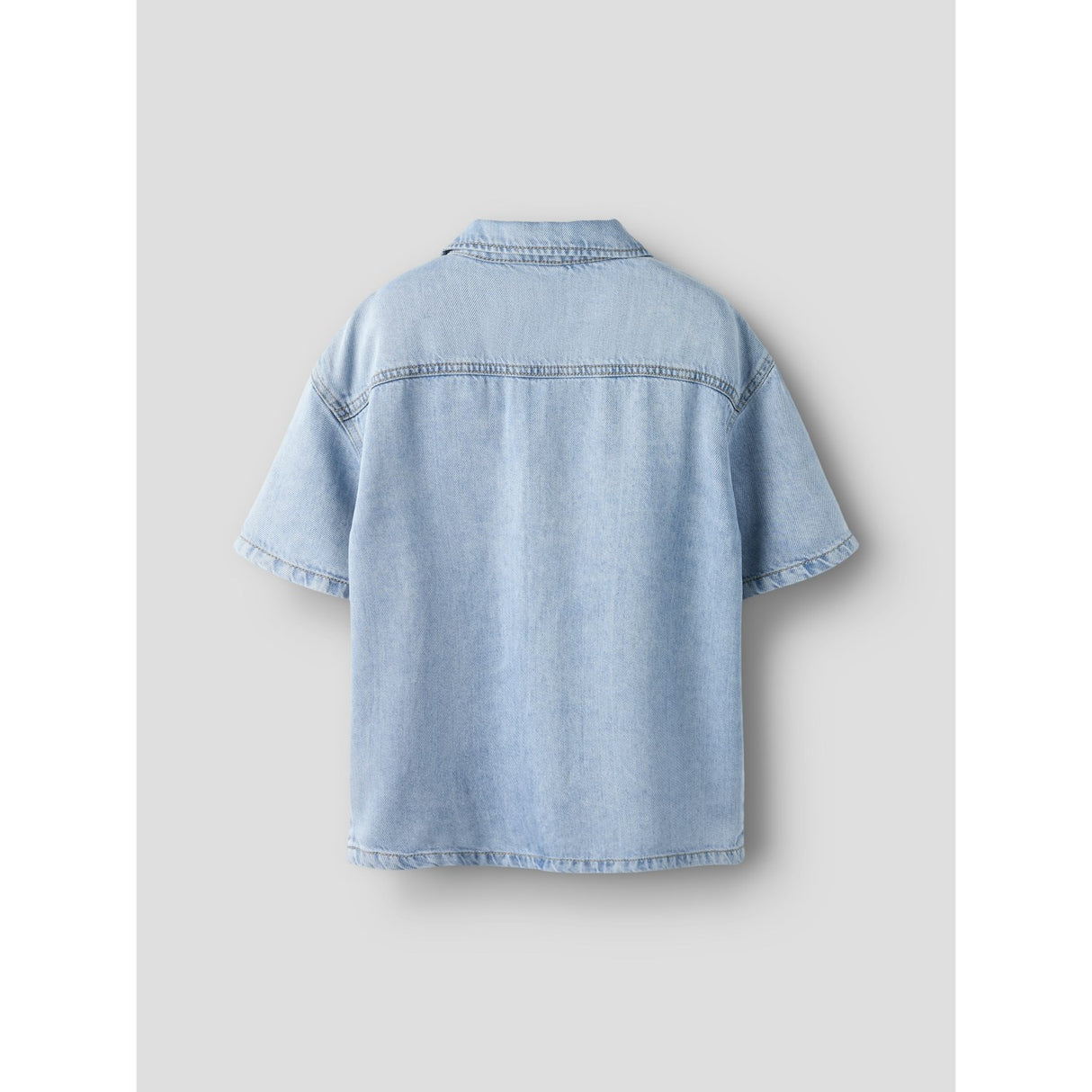 Name It Light Blue Denim Nkmjoy Boxy Dnm 1/2 Shirt 1860-Ph F