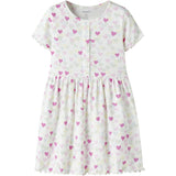 Name It Cloud Dancer Random Hearts Nmfvemia Ss Dress