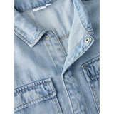 Name It Light Blue Denim Nkmjoy Boxy Dnm 1/2 Shirt 1860-Ph F