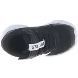 New Balance Black New Balance FreshFoam 578 Kids Bungee Lace With Top Strap