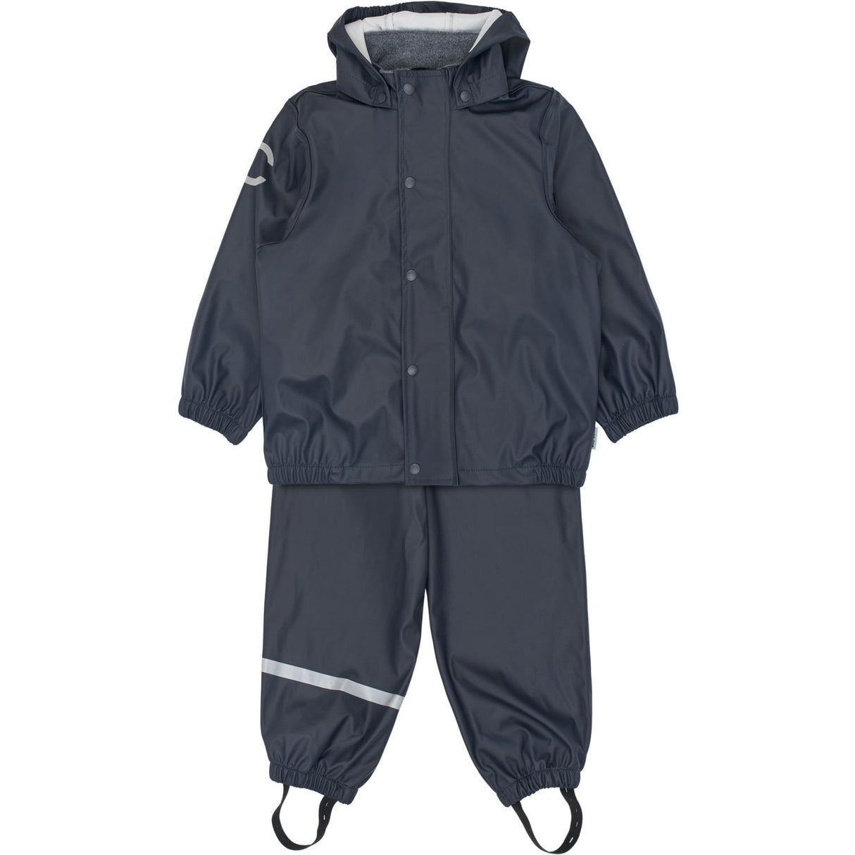 Mikk-Line Dark Navy Pu Rain Set W/O Susp.
