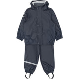 Mikk-Line Dark Navy Pu Rain Set W/O Susp.