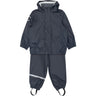 Mikk-Line Dark Navy Pu Rain Set W/O Susp.