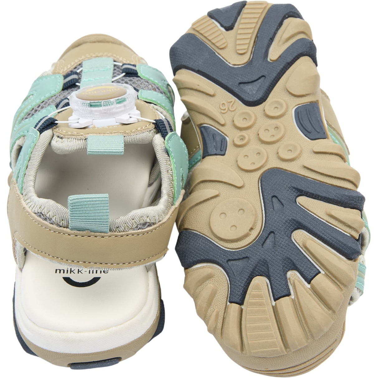 Mikk-Line Stone Blue Sandal With Mesh