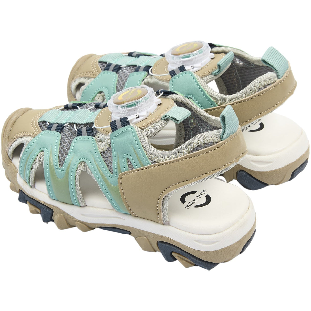 Mikk-Line Stone Blue Sandal With Mesh