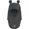 Mikk-Line Anthracite Melange Cotton Fleece Fullface With Ears