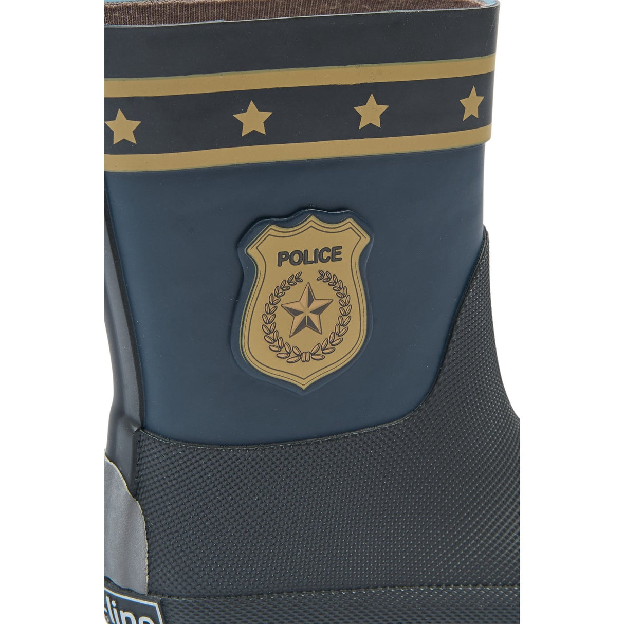 Mikk-Line Blue Nights Wellies Police Barefoot