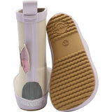 Mikk-Line Oyster Gray Wellies Butterfly Barefoot