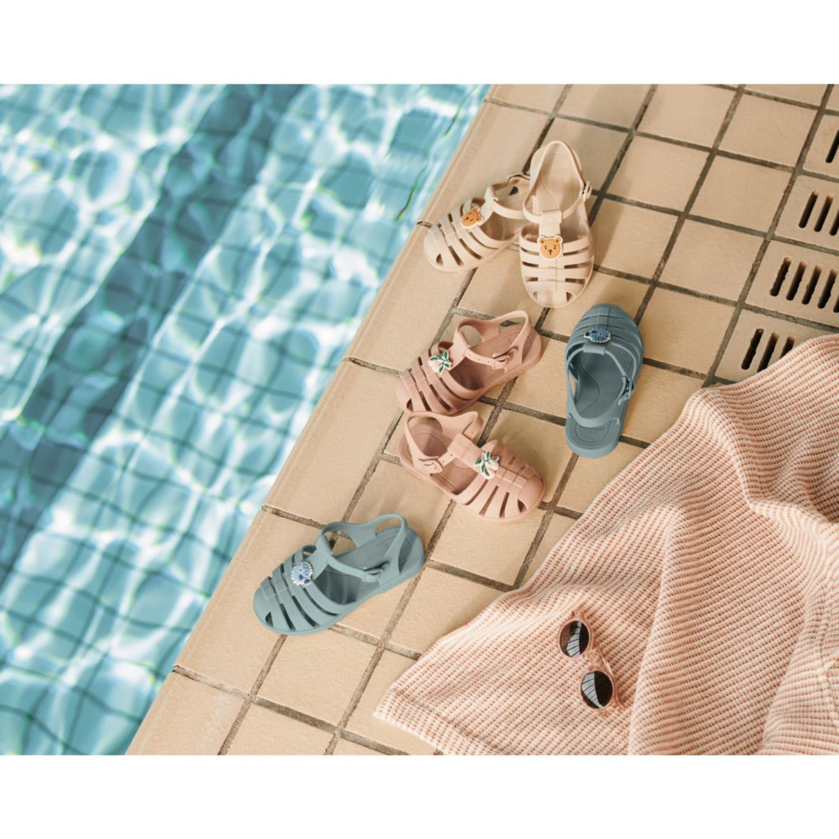 LIEWOOD Peach / Dark Rose Bre Sandals With Charms
