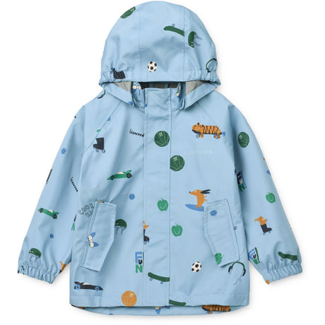LIEWOOD Fun / Beach Blue Pedia Rainwear Set